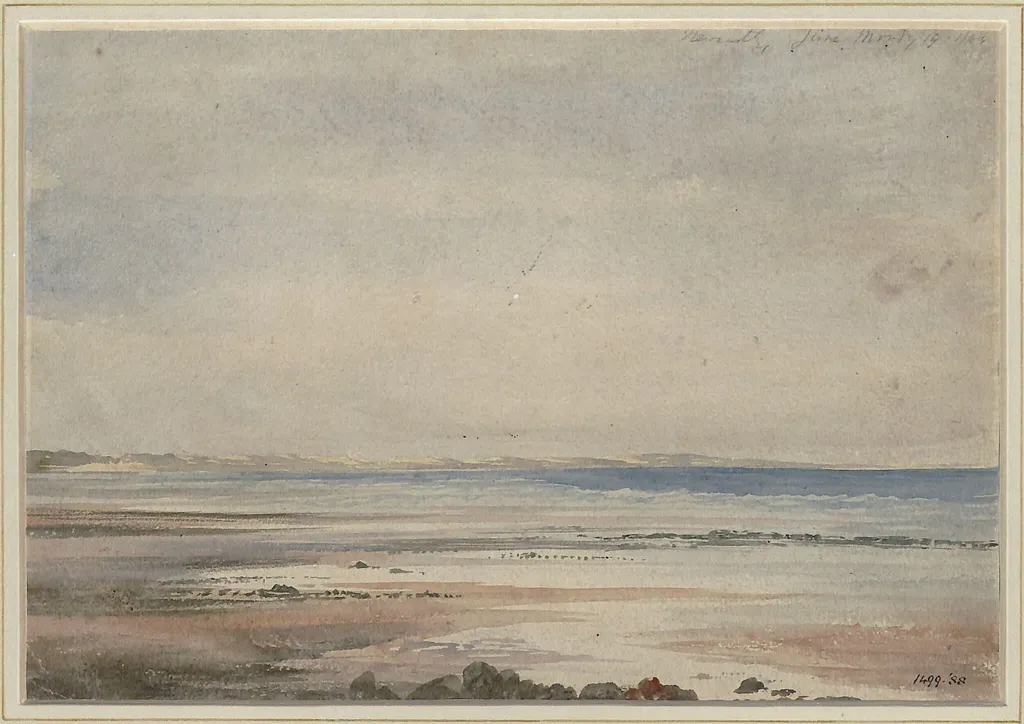 The sands of Newcastle, County Down, by Andrew Nicholl, watercolor, 1844