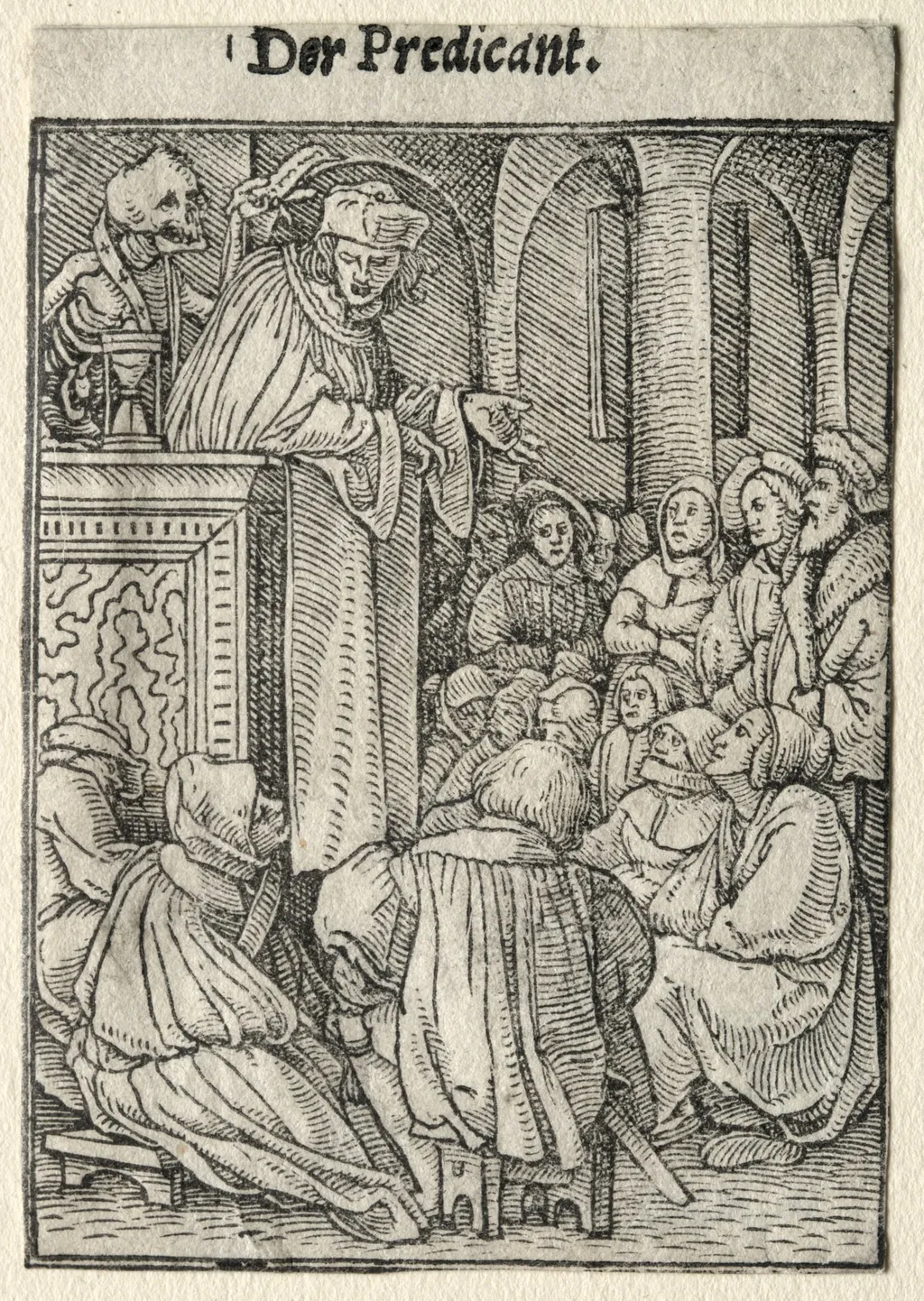 Dance of Death:  The Preacher, by Hans Holbein the Younger, 1526