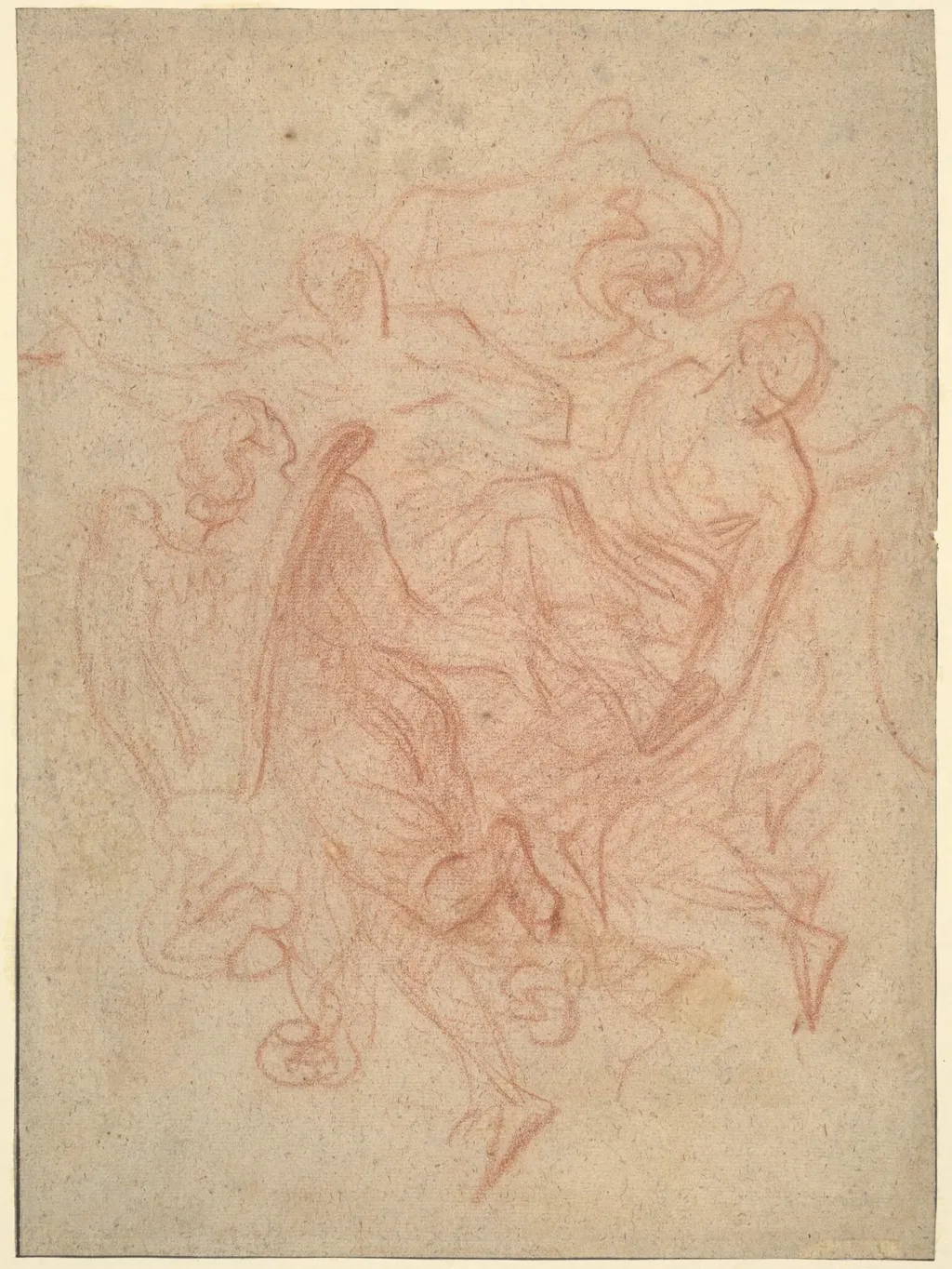 Apotheosis of Saint George, by Sebastiano Ricci, chalk, 1694
