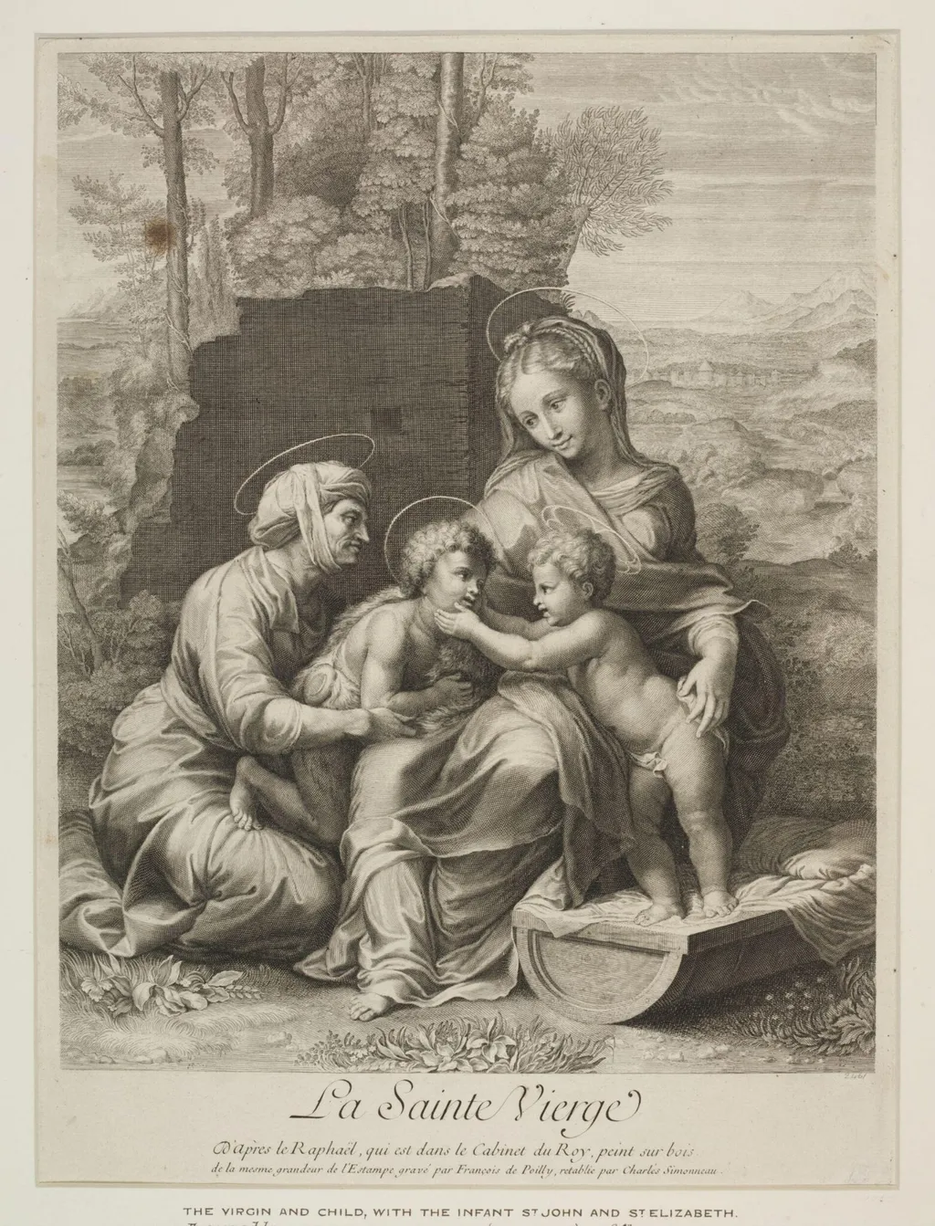 LA SAINTE VIERGE, by François de Poilly, 1635