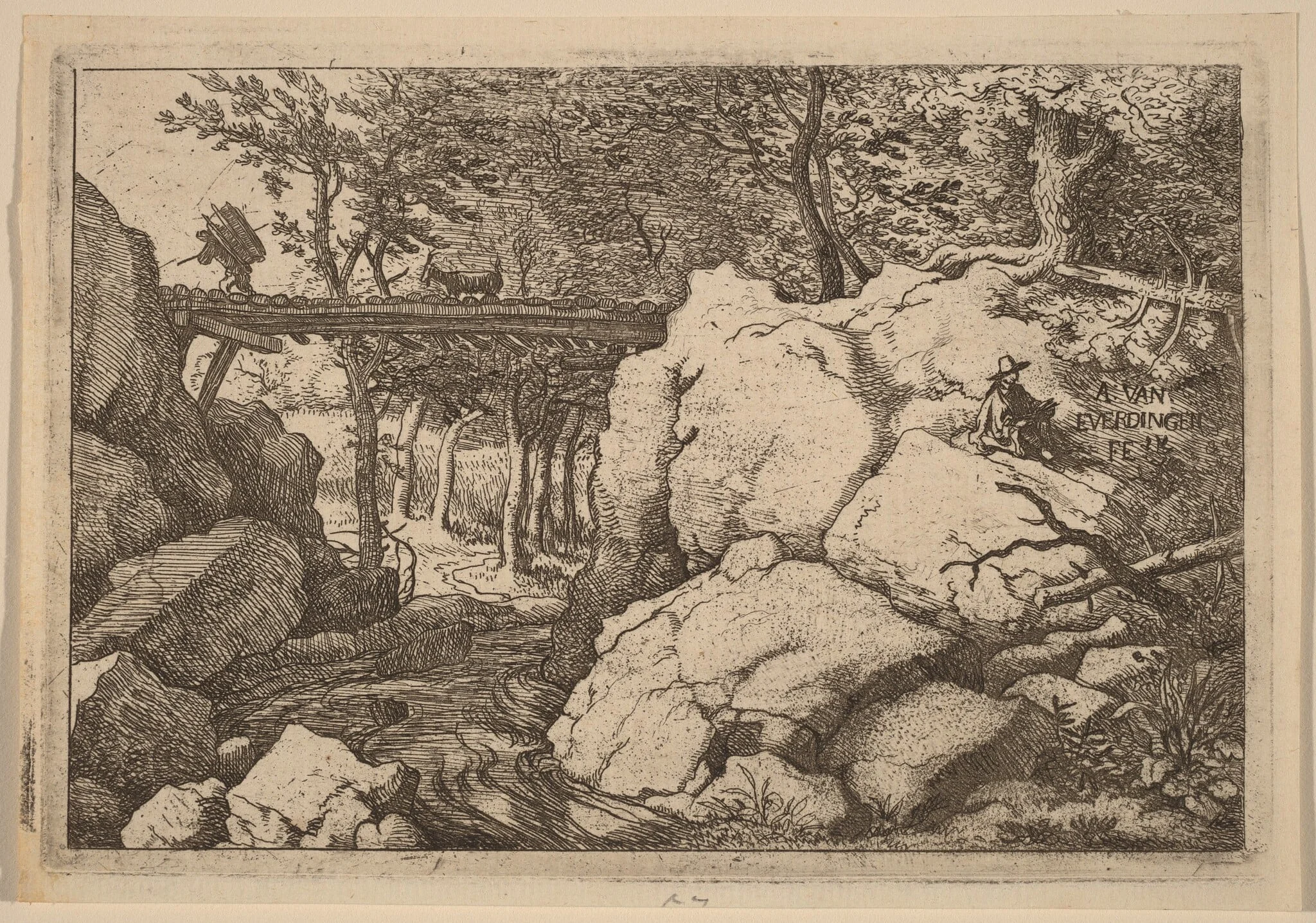 Goat on a small Bridge, detail