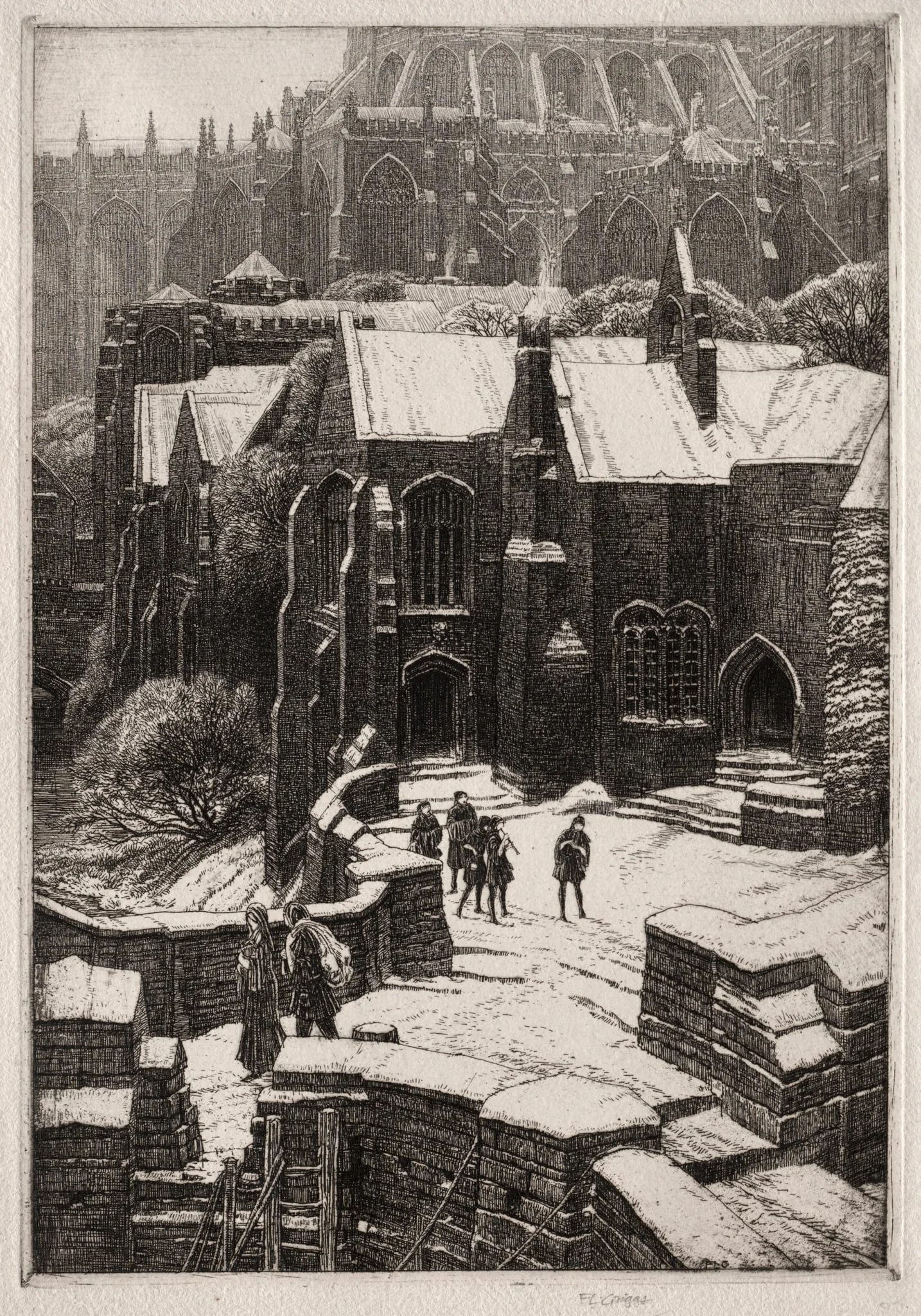 The Almonry, detail