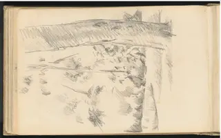 Trees and Shrubs, by Paul Cézanne, graphite, 1885