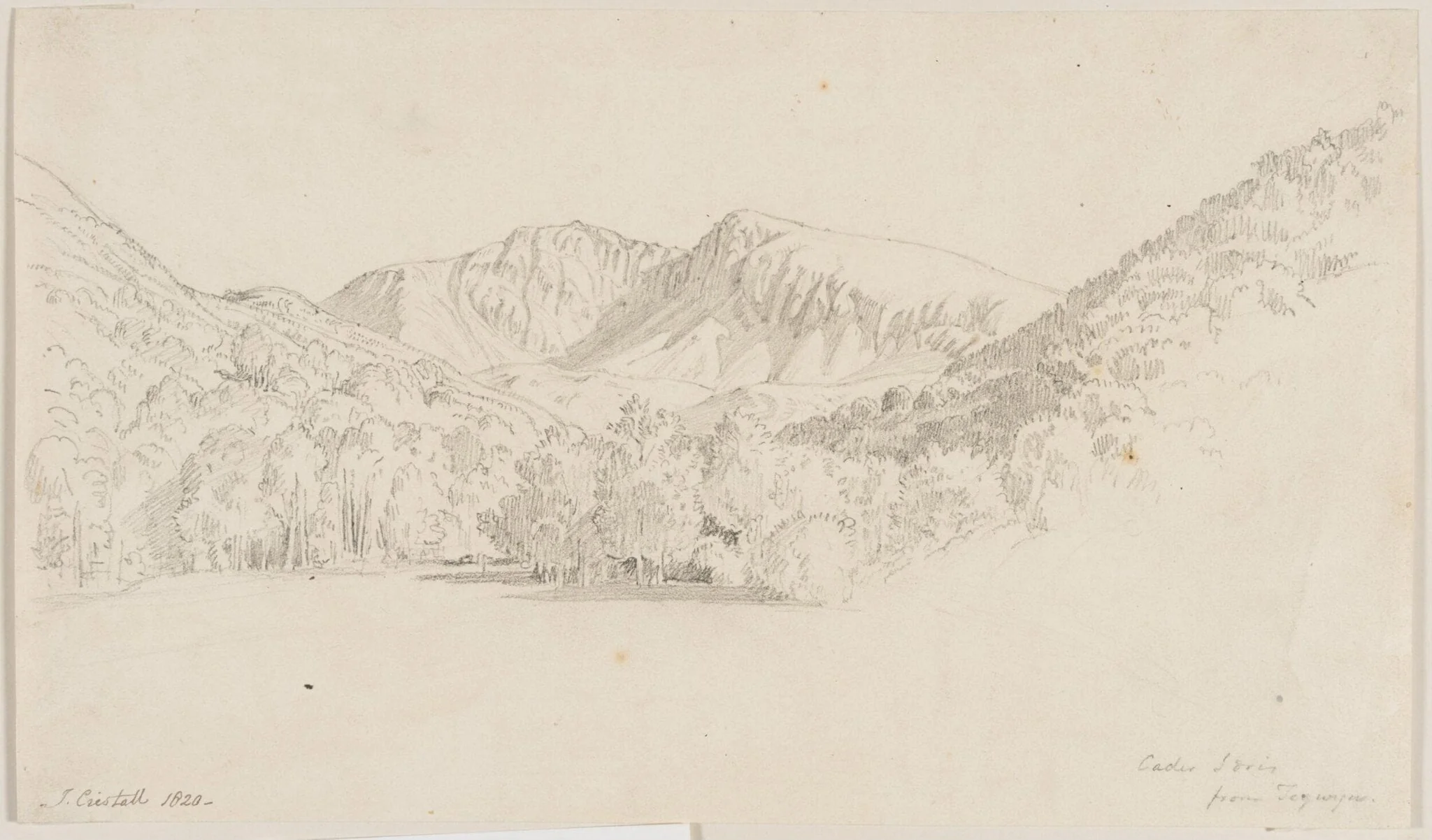 View of Cader Idris, Merioneth, detail