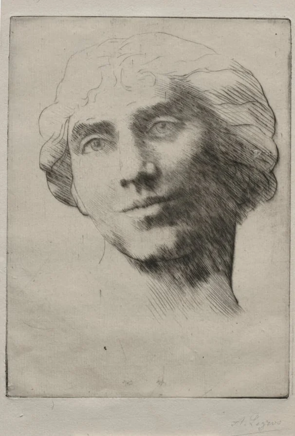 Head of a Young Woman, detail