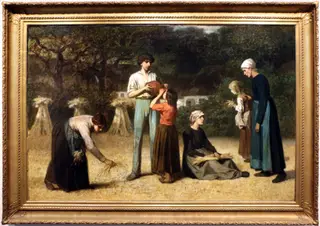 The gleaners, by Charles de Groux, oil, 1856