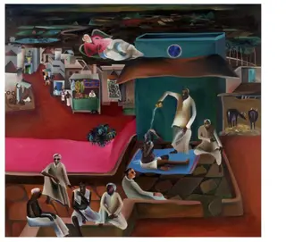 Death in the Family, by Bhupen Khakhar, 1978