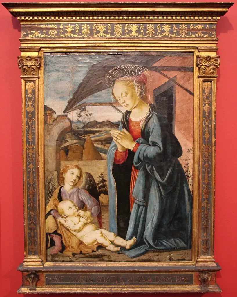 Madonna and Child and an Angel, by Biagio d'Antonio