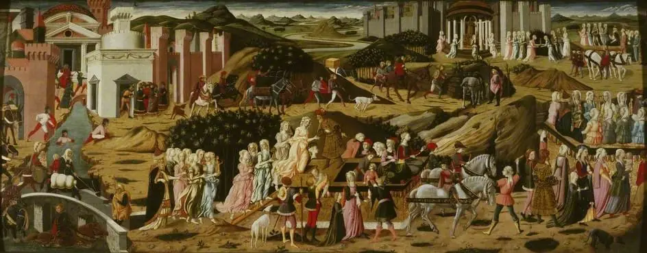 The Flight of the Vestal Virgins, by Biagio d'Antonio
