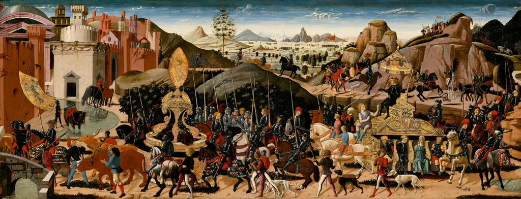 The Triumph of Camillus, by Biagio d'Antonio, tempera, 1472