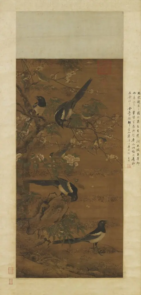Four Magpies, by Bian Jingzhao