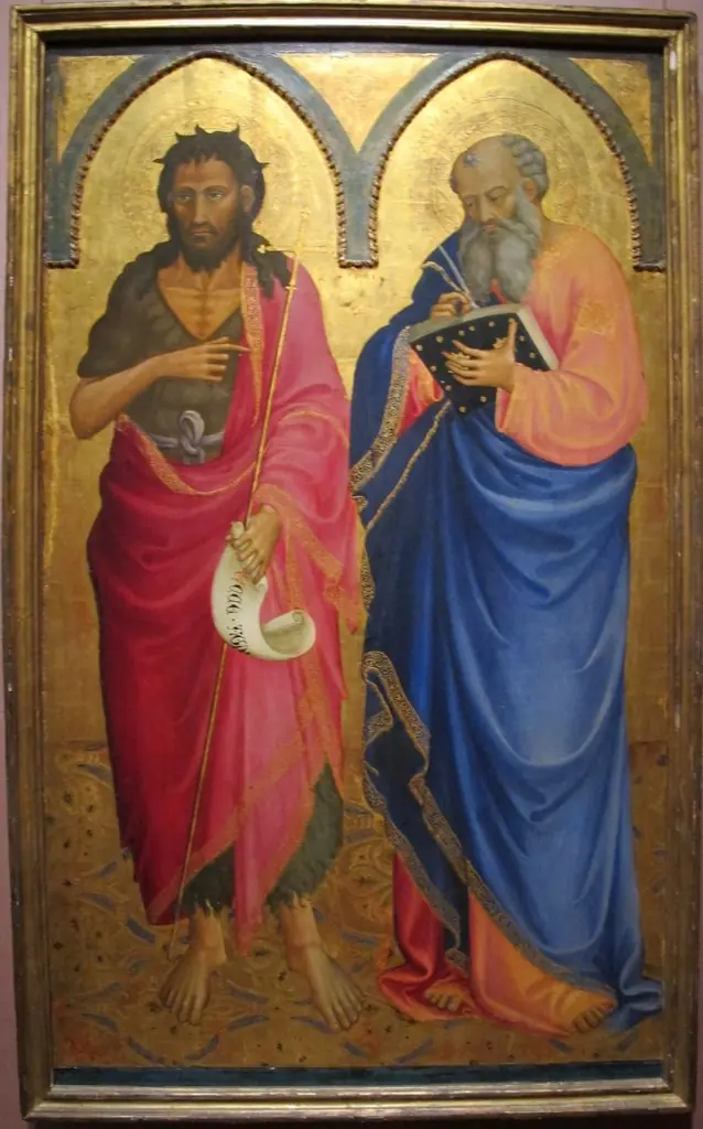 Saints John the Baptist and Mathew, by Bicci di Lorenzo