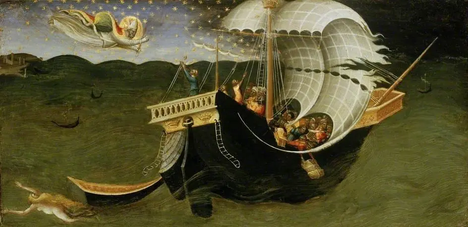 St Nicholas of Bari banishing the Storm, by Bicci di Lorenzo