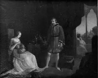 Bice in the Castle of Rosate, by Vincenzo Petrocelli
