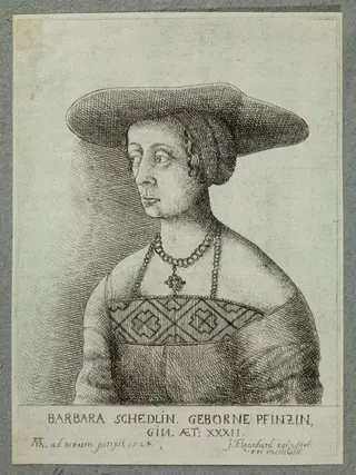 Bildnis der Barbara Schedel, 1656