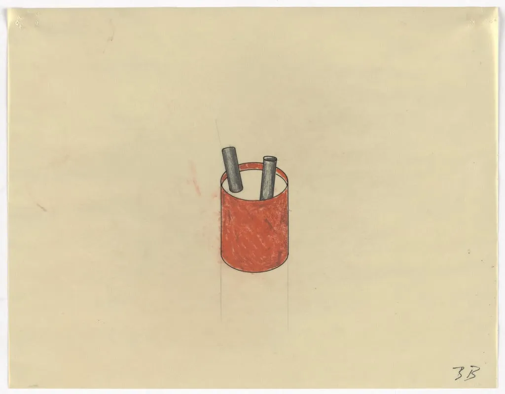 Untitled, by Bill Bollinger, graphite, 1970