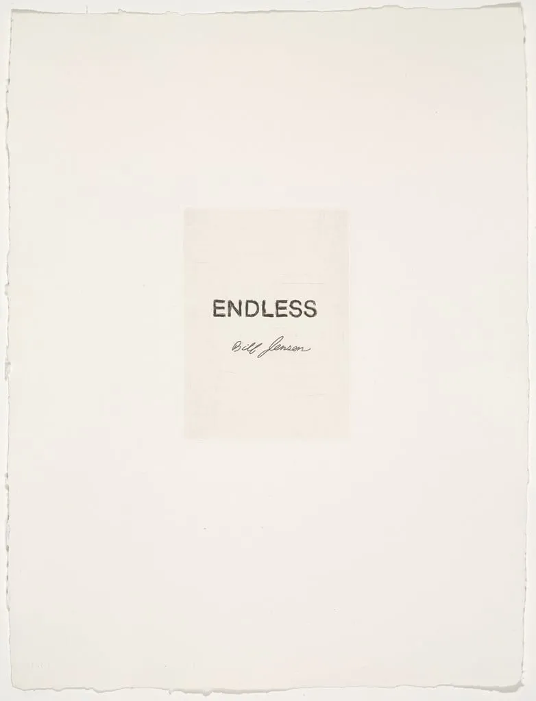 Untitled, by Bill Jensen, ink, 1984