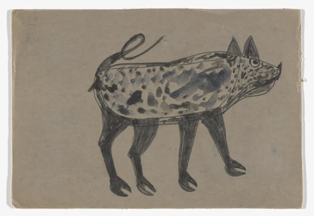 Untitled, by Bill Traylor, gouache, 1940