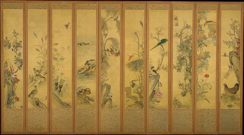 작자미상 화조도 조선|作者未詳 花鳥圖 朝鮮|Birds and Flowers, ink, 1900