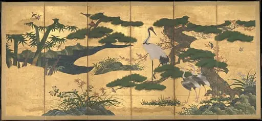 四季花鳥図屏風|Birds and Flowers of the Four Seasons, 1583
