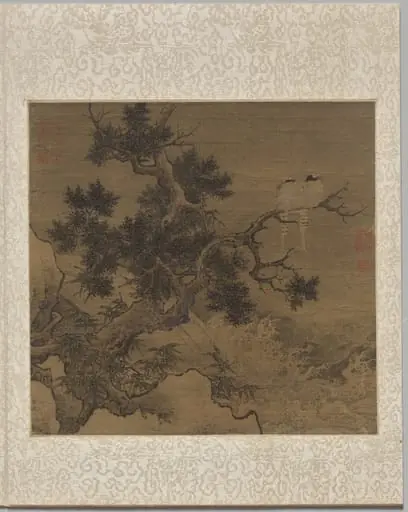 Birds on a Tree above a Cataract