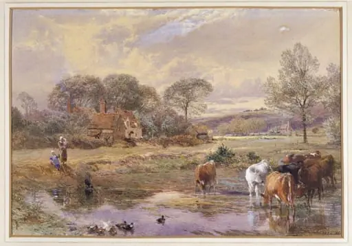 Landscape with Cattle, by Birket