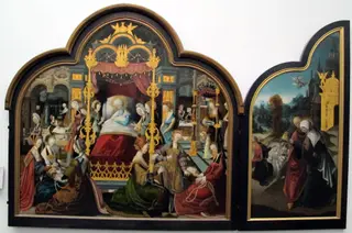 Birth of Mary and the Meeting of Anna and Joachim at the Golden Gate