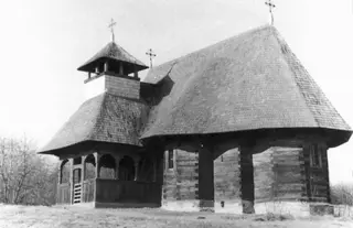 Biserica Răpciuni în Muzeul Satului, București, 1960