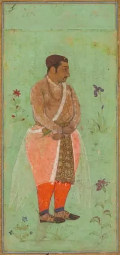 Portrait of Suraj Singh Rathor, Raja of Marwar and Maternal Uncle of Shah Jahan: A Page from the Prince Khurram Album, by Bishandas