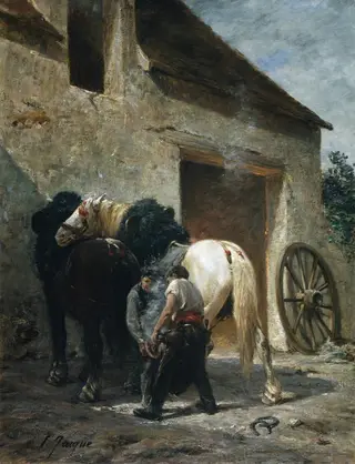 Blacksmiths, by Jacques-Émile Blanche