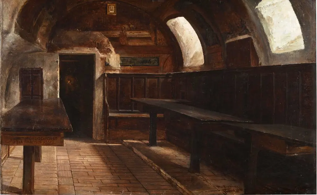 Refectorio de las Cárceles de San Francisco en Asís, by Blas Benlliure y Gil