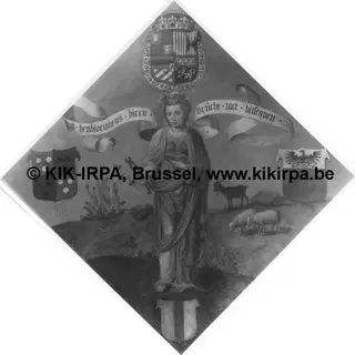 Blazon of the Turnhout Chamber of Rhetoric "Het Heibloemke"