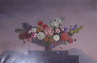 Blomster i en skål, by Johannes Ludvig Camradt