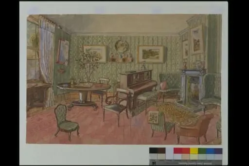 View of a living room, by Bodman, C. W.
