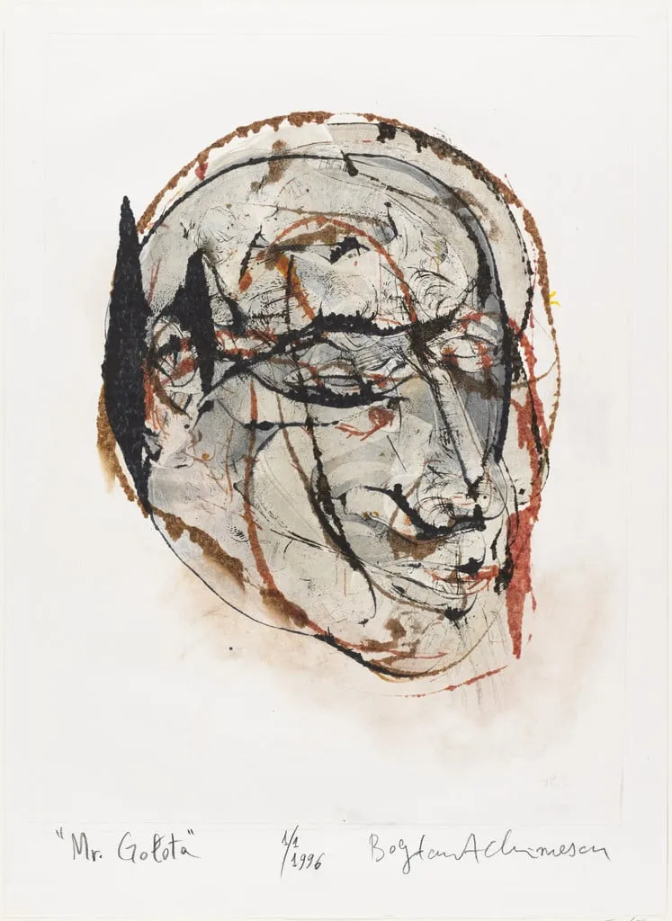 Untitled, by Bogdan Achimescu, ink, 1996