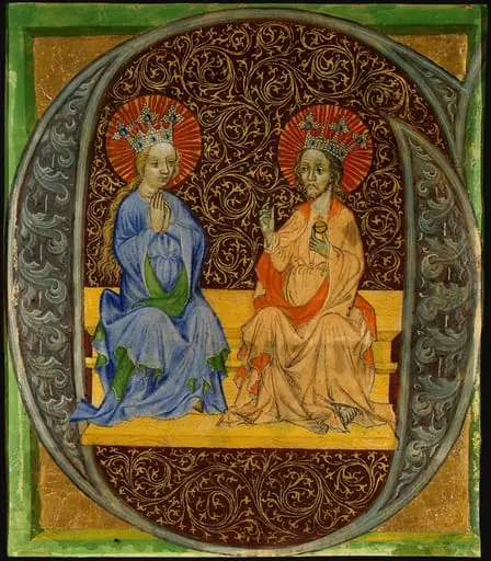 Christ and the Virgin Enthroned, by Bohemian 15th Century