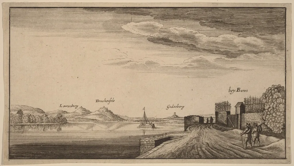 View of Lewenberg, by Bohemian 17th Century, ink, 1650