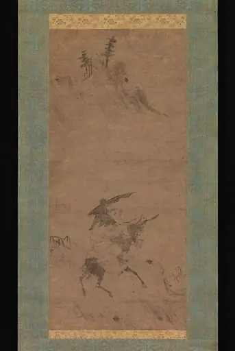 朴堂祖淳筆　蘇軾騎驢図|Su Shi Riding a Donkey