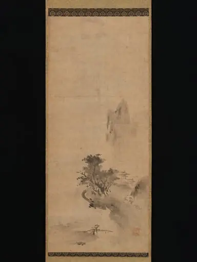 牧松周省筆   破墨山水図|Splashed-Ink Landscape, by Bokushō Shūshō