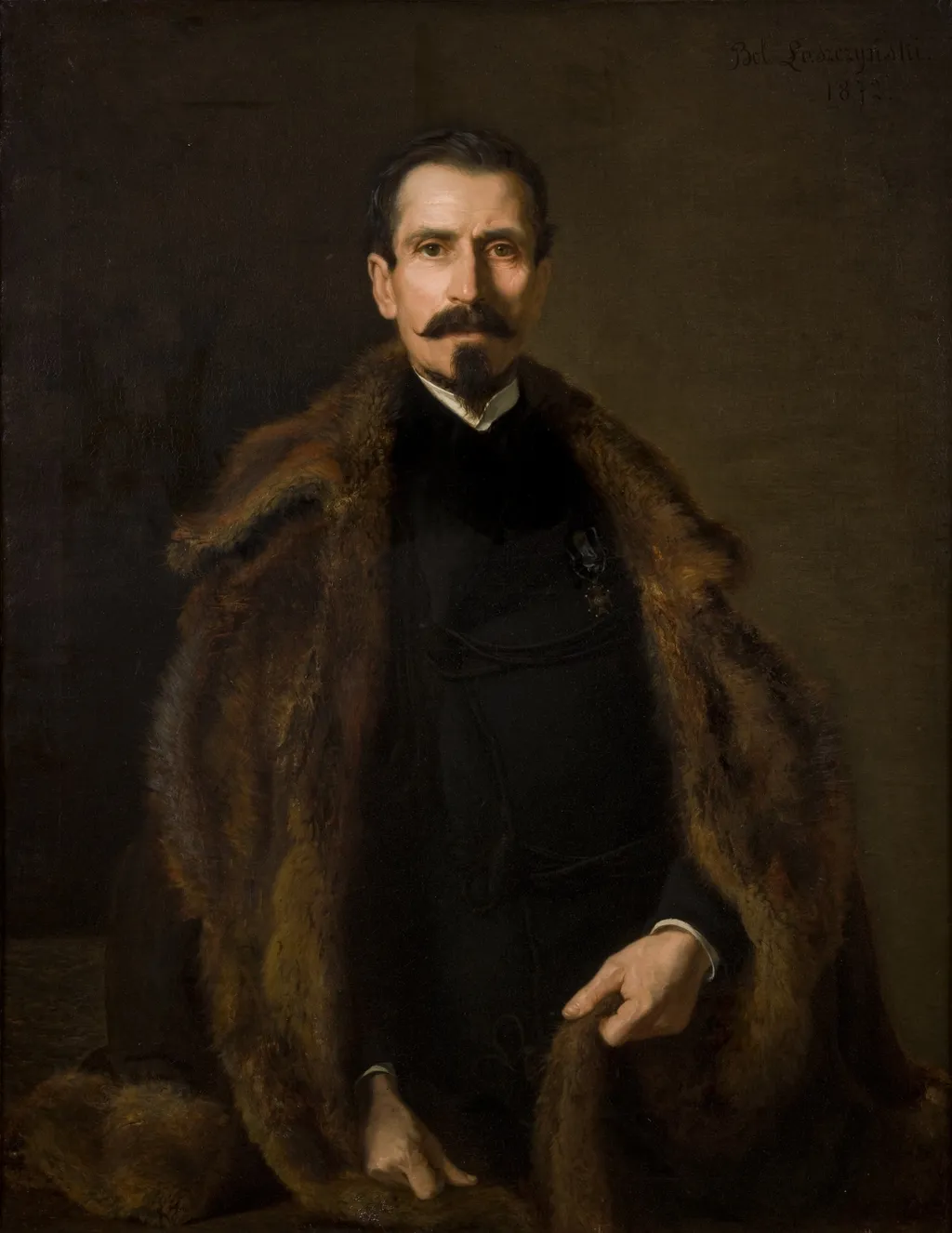 Portrait of Julian Konstanty Ordon, by Bolesław Łaszczyński, oil, 1872