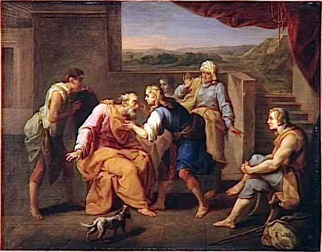 Return of Jephthae, by Bon Boullogne