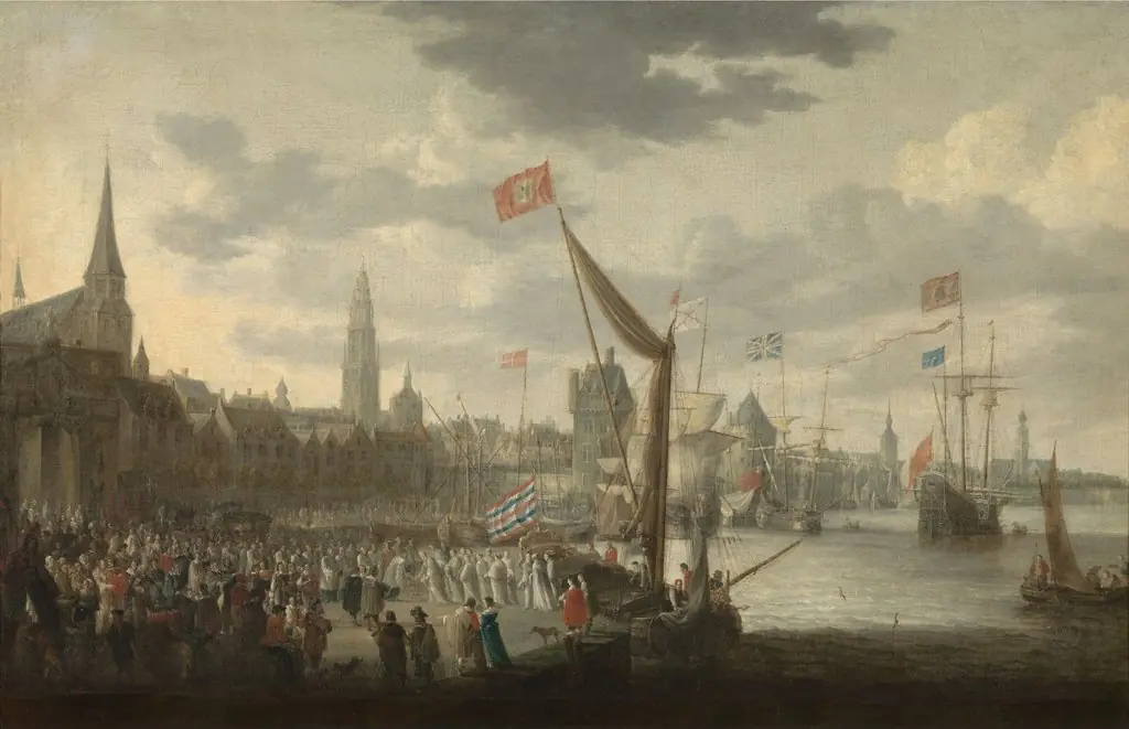 Reception of the White Monks by the Magistrate and the Notables of the City of Antwerp, by Bonaventura Peeters