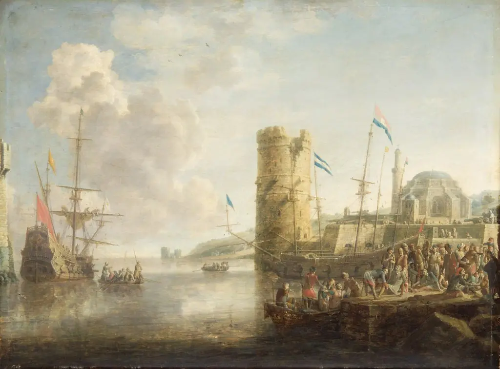 Ships in a southern harbour