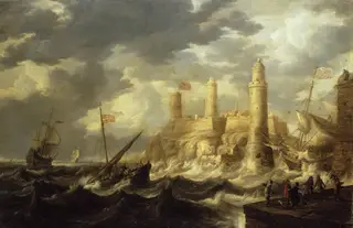 Fortified Harbour, by Bonaventura Peeters the Elder