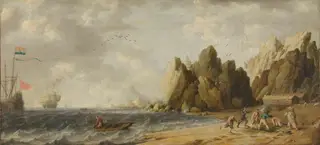 Polar bear hunt on the coast of Norway?, by Bonaventura Peeters the Elder