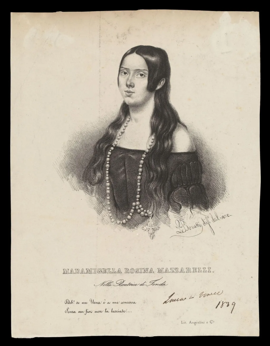 H Beard Print Collection, by Bonetti, L., 1839