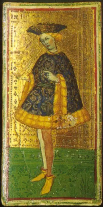 fante di coppe, by Bonifacio Bembo