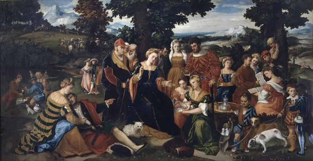 Finding of Moses, by Bonifazio Veronese