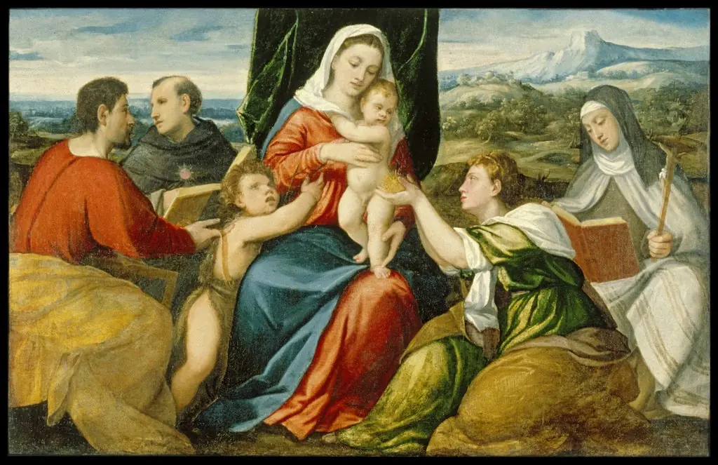 Madonna and Child with Saints, by Bonifazio Veronese