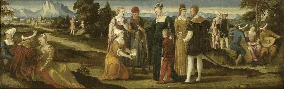Moses brought before Pharaoh's Daughter, by Bonifazio Veronese